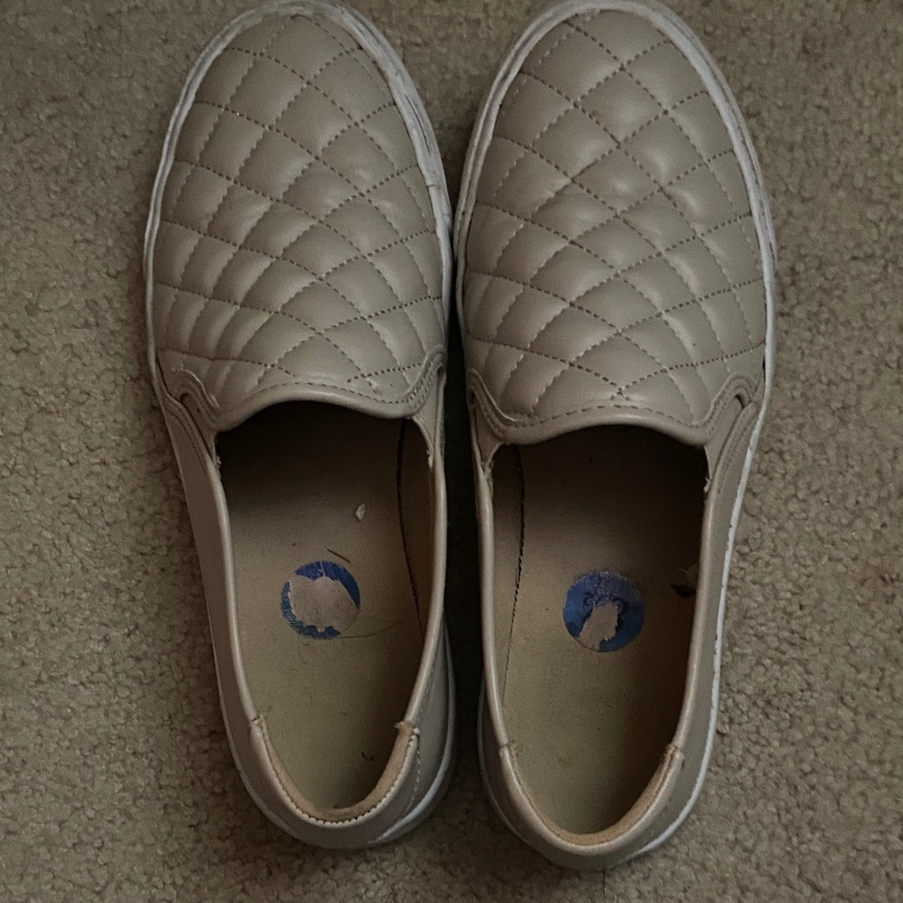 Guess Tan Quilted Slip-On Sneakers